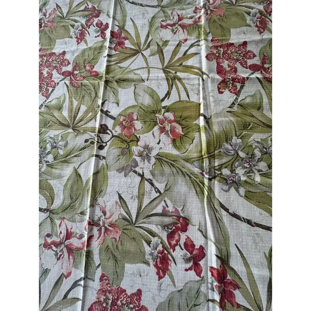 Tommy Bahama Paradise Point Tablecloth Printed Cotton/Poly Blend Muted Clr 47x53